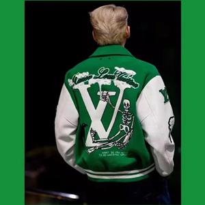 Louis Vuitton21FW着こなし方おすすめ ヴィトン コピー 人気 ジャケット グリーン モードな雰囲気が漂う