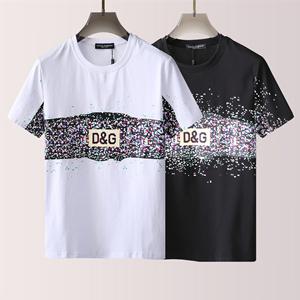 先行販売 2022年春夏 ドルガバ DOLCE&GABBANA 半袖Tシャツコピー 2色選択可 現代風のファッションセンス