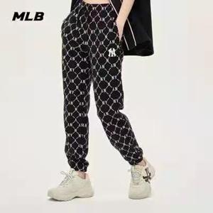 MLB ニューヨークヤンキーススウェットパンツ偽物 ロゴ刺繍 ストリートファッション レトロなルック 男女兼用