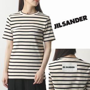 2022春夏新作 JIL SANDER ジルサンダー半袖Tシャツ偽物 ボーダー ミニマルなデザイン 女性が好む着心地の良い