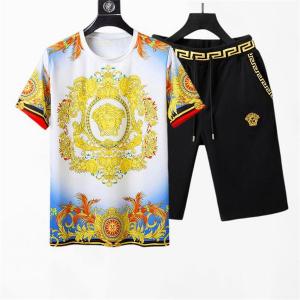 夏絶対見逃せない人気 ヴェルサーチ 人気を抑えて新品 VERSACE 上下セット 2色可選_ヴェルサーチ VERSACE_ブランド コピー 激安(日本最大級)