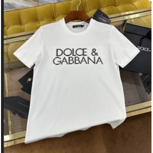 ドルチェ&ガッバーナ コピーDolce&Gabba限定セール高品質カジュアル感満点メンズTシャツライトピンク黒白