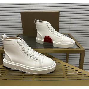 お得低価のChristian Louboutin クリスチャンルブタン スニーカー メンズ ハイカット ブラウン レザー　メンズカジュアル靴__ブランド コピー 激安(日本最大級)