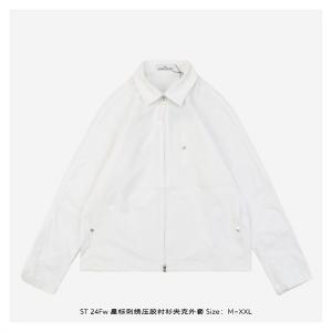 ストーンアイランド コピー ジャケット ブラック 高級感 袖ボタン ストリートファッション STONE ISLANDスーパーコピーブランド激安通販 専門店