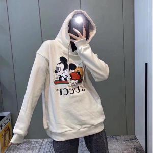 GUCCI 偽物 限定 ディズニーコラボ ミッキー パーカー ホワイト モード系 定番 プレミアム グッチ