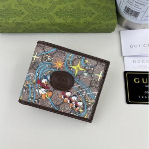 グッチ 偽物 二つ折り財布 ドナルドダック GGキャンバス コンパクトデザイン 人気N級品 GUCCI