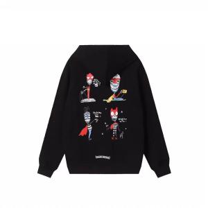 クロムハーツ スーパーコピー パーカー 可愛い 限定 キャラクター イラスト ホワイト CHROME HEARTS