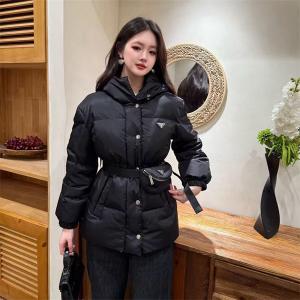 PRADA スーパーコピー ベルト付き ダウンコート エレガント 美しい レディース 激安 プラダ