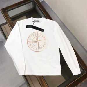 STONE ISLAND コピー パーカー 限定 上質 ベージュコンパスロゴ ホワイト ストーンアイランド