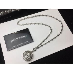 クロムハーツ 偽物 壮麗 芸術的 シルバーネックレス スターエンブレム ペンダント クCHROME HEARTS
