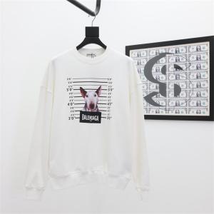 バレンシアガ コピー トレーナー 犬プリント ホワイト カジ...