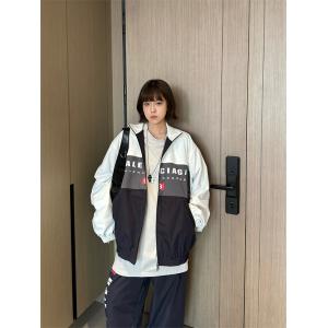 BALENCIAGA コピー ナイロンジャケット バイカラー...