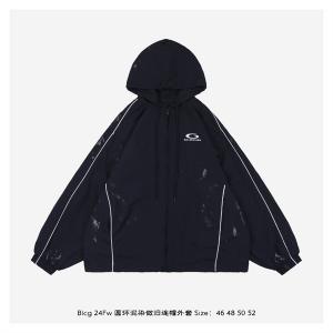 バレンシアガ 偽物 フードジャケット ヴィンテージ加工 スプ...