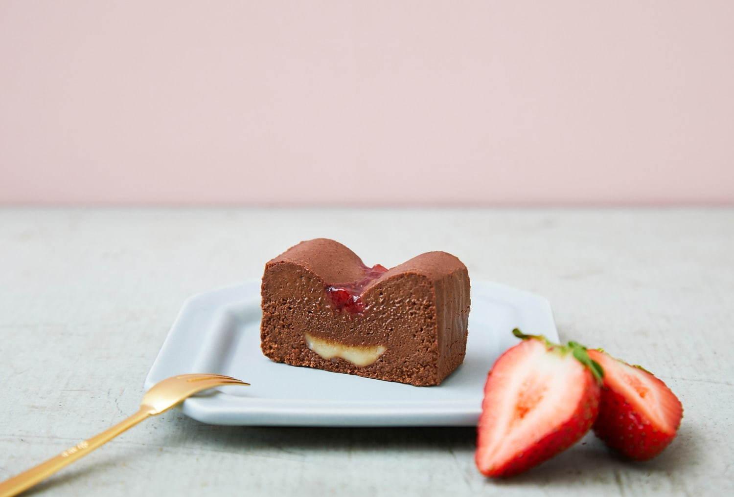 チョコレート専門店「ミニマル」からバレンタイン限定“希少な苺”の生ガトーショコラ コピー
