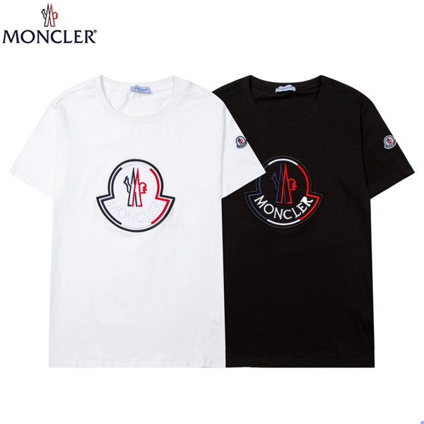 Monclerメンズ21ss刺繍logoプリント カジュアルモンクレール tシャツ ...